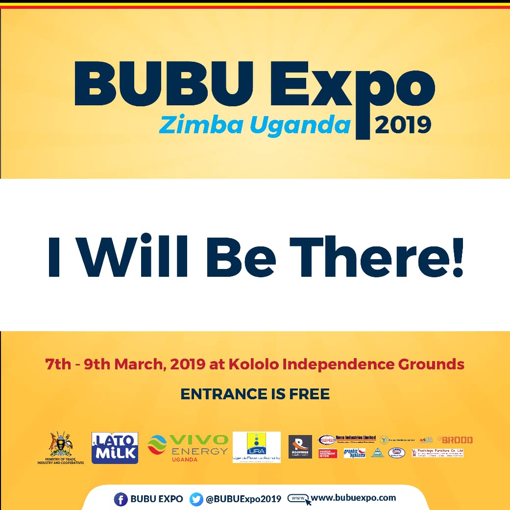 Become the hero of Uganda's local producers/manufacturers by supporting them at the #BUBUExpo2019. Entrance is at $0.00, be there!! @BUBUExpo2019 @VivoEnergyUg @mukwanogroup @Parliament_Ug @StateHouseUg @KagutaMuseveni @mtic_uganda @AKyambadde @AkampaRugaba @RuhakanaR @