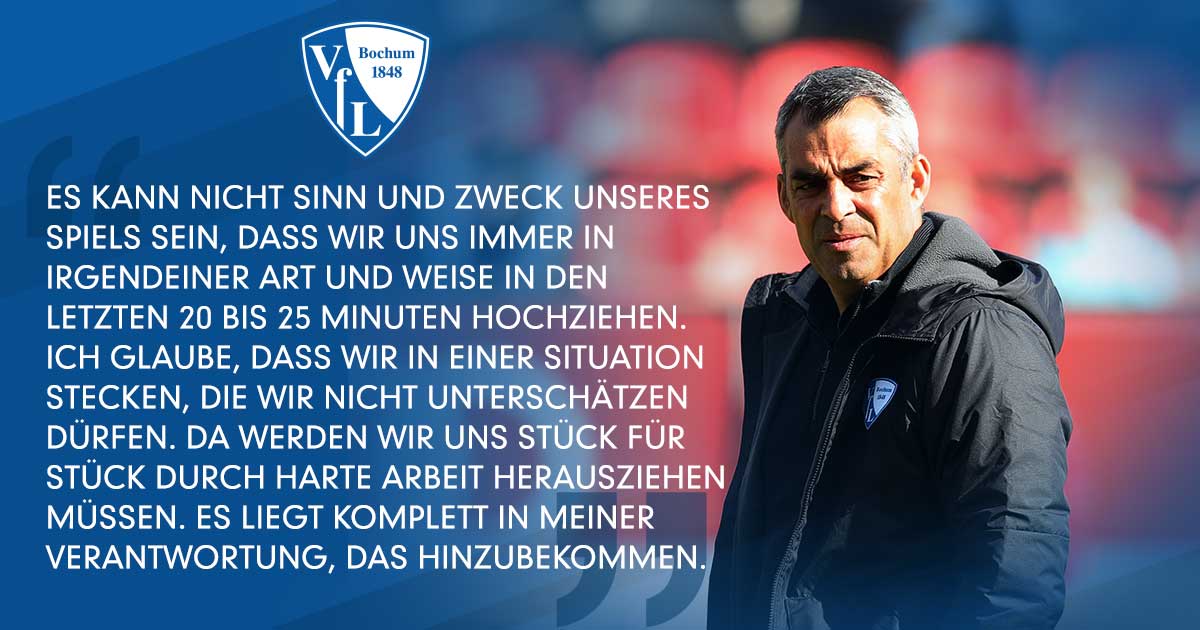 VfLBochum1848eV's tweet photo. Selbstkritik. Selbstreflexion. Aber auch der Aufruf zum Zusammenhalt. Die Analyse nach #FCIBOC hat unmittelbar nach dem Spielende begonnen.
Die Stimmen von #Dutt, #Hoogland, #Janelt, #Soares ➡️ https://t.co/Fwc2uqX74u
#meinVfL https://t.co/sS0ye35IYu
