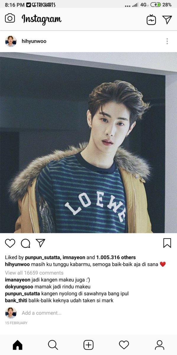 GetrichArts's tweet photo. × Daily Edit
× Fake Instagram
× #TH02
× Mark x Hyunwoo
× cc : @mxtuan93 @hihyunwooo
× retweet/like if use/save it
Masih edisi kangen :' https://t.co/v8tB035lPf