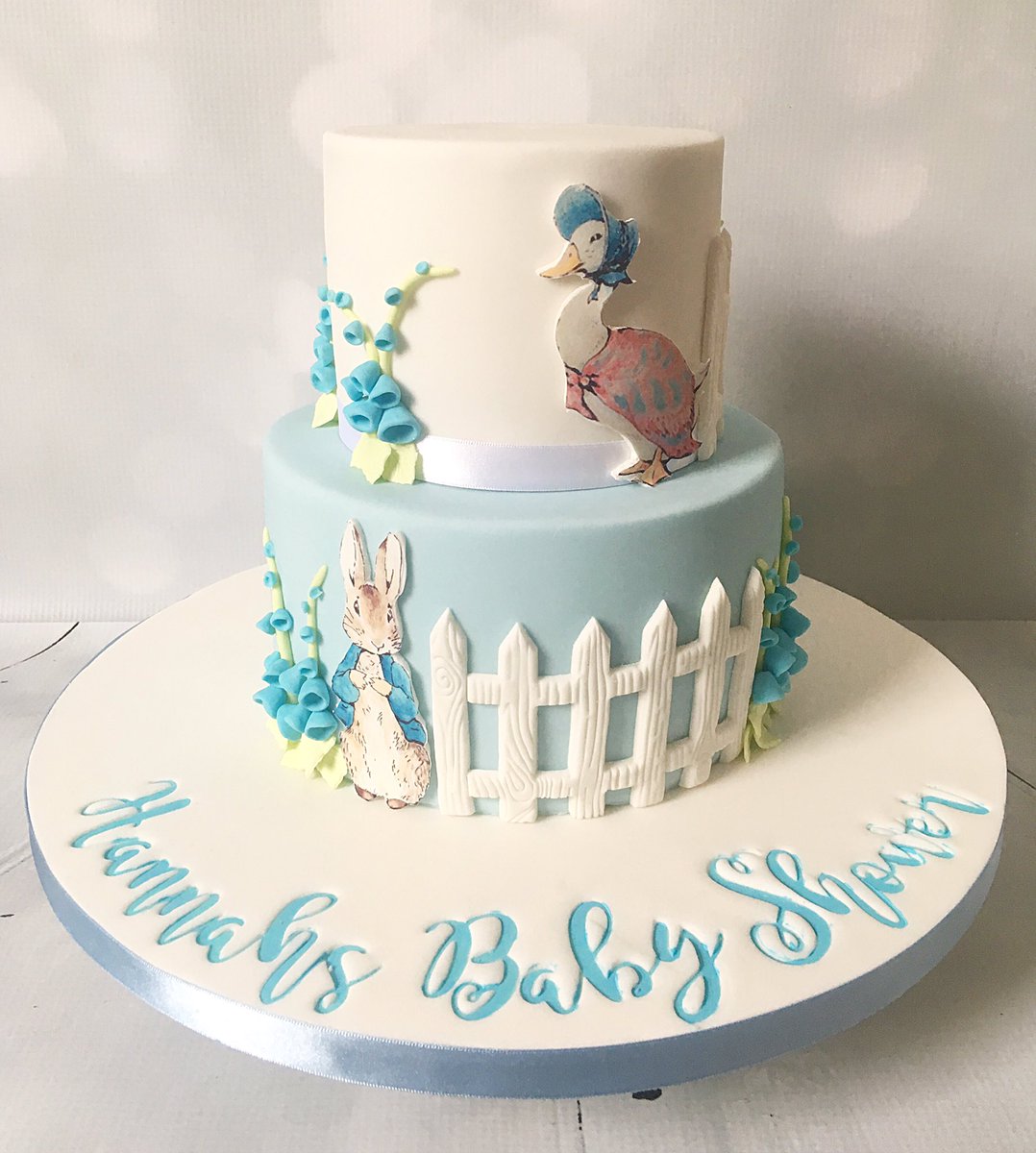 Peter Rabbit Baby Shower Cake