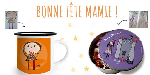 Célébrez les mamies de vos petits ce 3 mars avec un cadeau personnalisé fait tout spécialement pour ❤️ elle ❤️ : une tasse décorée du dessin de votre enfant, ou encore un coussin, une boîte... 
#fetedesmamies #cadeaupersonnalisé #objetpersonnalisé  ow.ly/XyAx30nJg8L