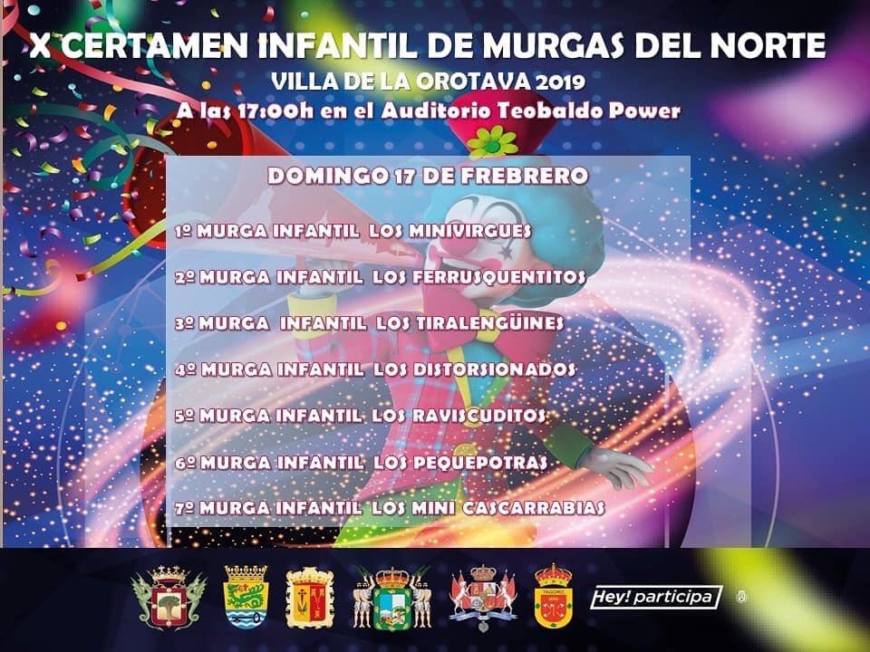 MDiablosLocos's tweet photo. Esta tarde es el 10º Certamen de Murgas Infantiles del Norte de Tenerife.
¡Esperamos que todos estos pequeños pasen un gran día!
A por todas:
#MiniVirgues
#Ferruquentitos
@tiralenguines
@MDistorsiona2
@raviscuditos09
#Pequepotras
#MiniCascarrabias
#Diablos19
#SomosLoQueVes https://t.co/3vuWs50M2Q