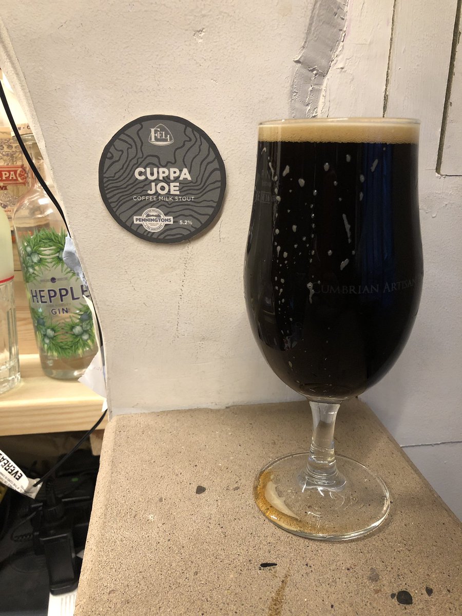 Tried this magnificent fella yesterday, a collaboration between <a href="/FellBrewery/">Fell Brewery</a> and <a href="/penningtons_ltd/">Penningtons Tea and Coffee Ltd ™️</a>.