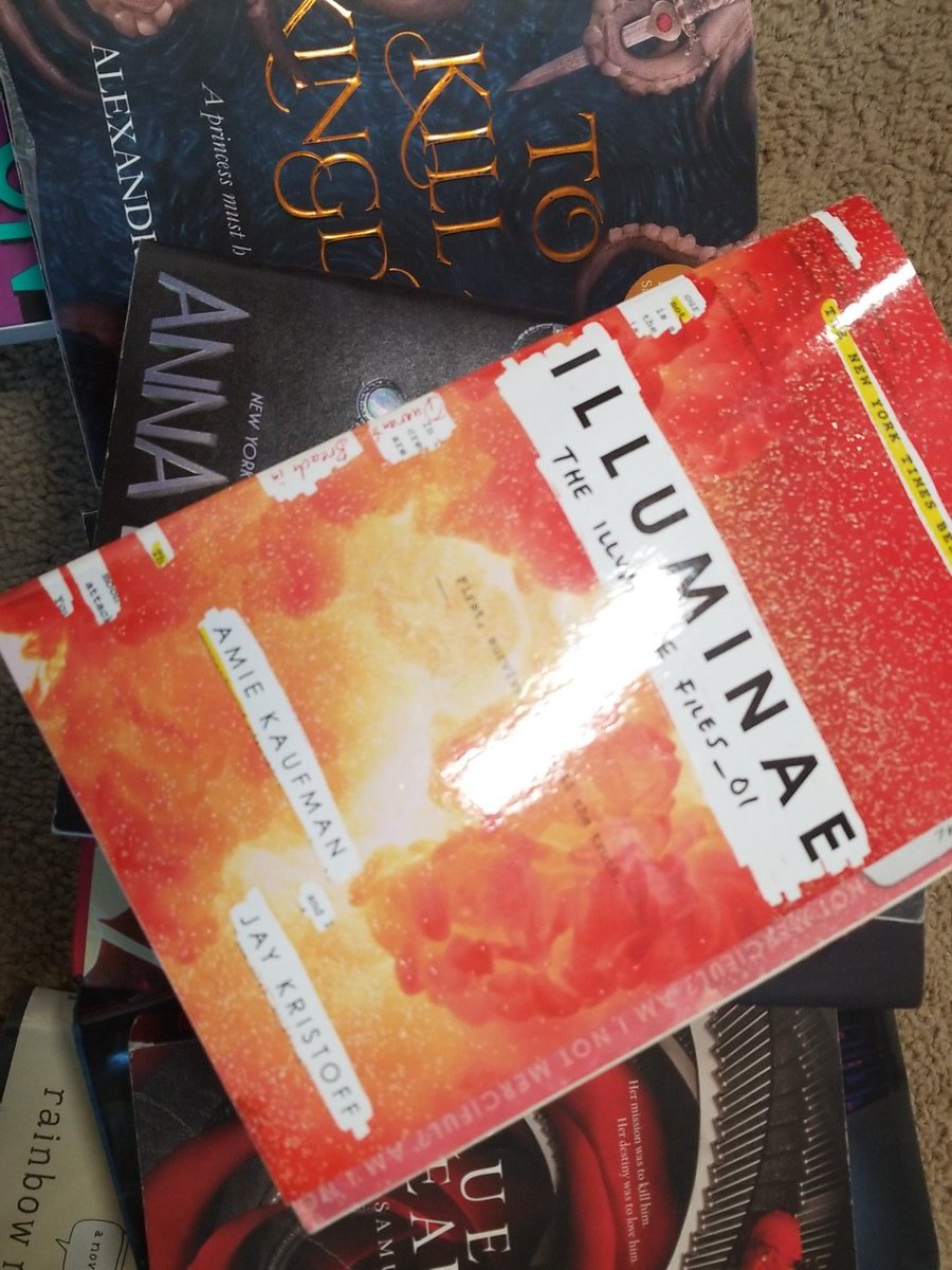 authorjbridges's tweet photo. @midwestbooknerd I didn't see Illuminae in that pile. https://t.co/eTH1DyX46k