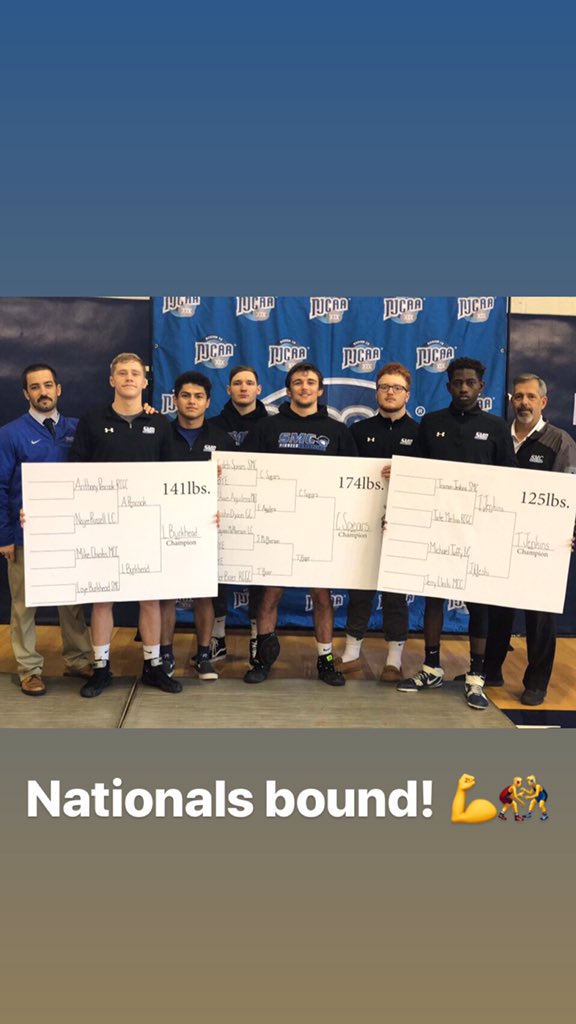 JayDiesel_51's tweet photo. Qualified for Nationals this past weekend with 5 of my teammates. Finished 4th in my weight class going 2-2 with 2 pins. #smcsc #nationalsbound #Pioneers https://t.co/9uuP9s2pCT