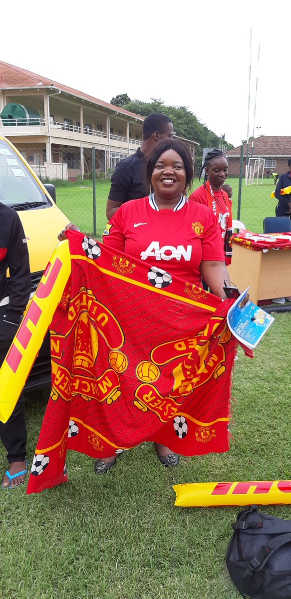 ashtikiwa's tweet photo. @ManUtd supporters club zimbabwe event at #Alexsportsclub @DHL sponsored kit and match balls, lots of fun today. @StarfmZimbabwe #DHLUnitedDelivered https://t.co/UXJ5PP0CJH