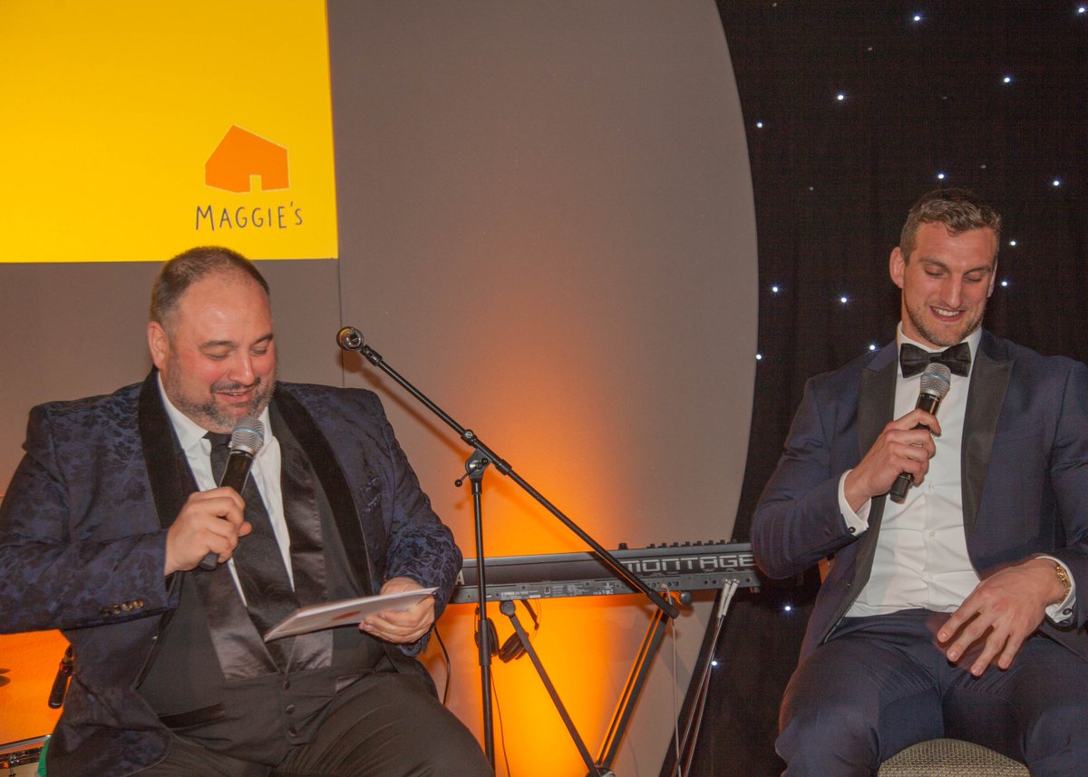 huge thanks to @wynneevans and @samwarburton_ for supporting our first Maggie's Cardiff ball - we really did have an amazing time and you made it fun, lively and entertaining - exactly what we wanted to celebrate our new centre coming to Cardiff. #cancercare #maggiescardiff