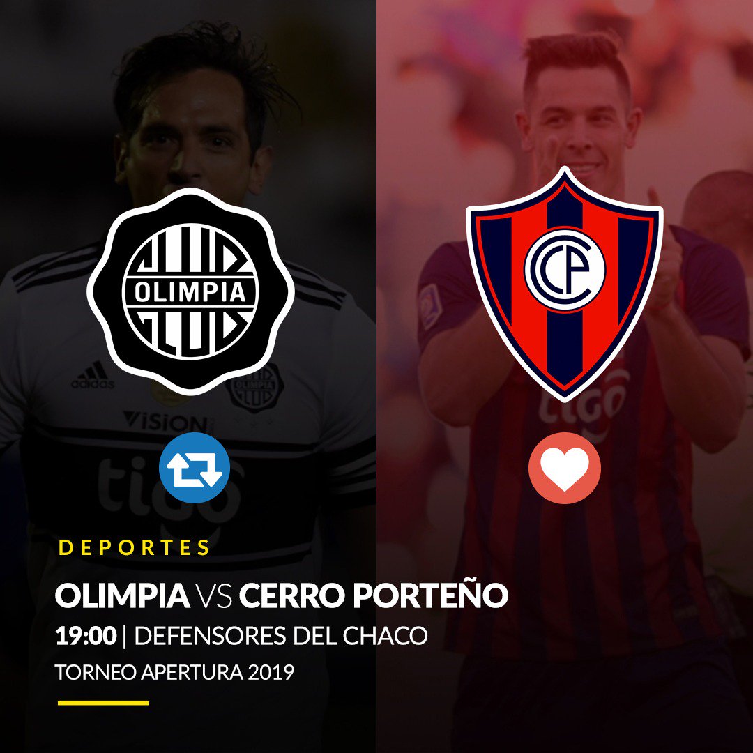 #Superclásico Este domingo es exclusivo del duelo 302 en el historial local y oficial entre Olimpia y Cerro Porteño. ⚽️🏆

🔁Si creés que el Decano seguirá en racha triunfal. 👴
💟Si te parece que el Ciclón será único líder.🌪️

abc.com.py/1787691.html