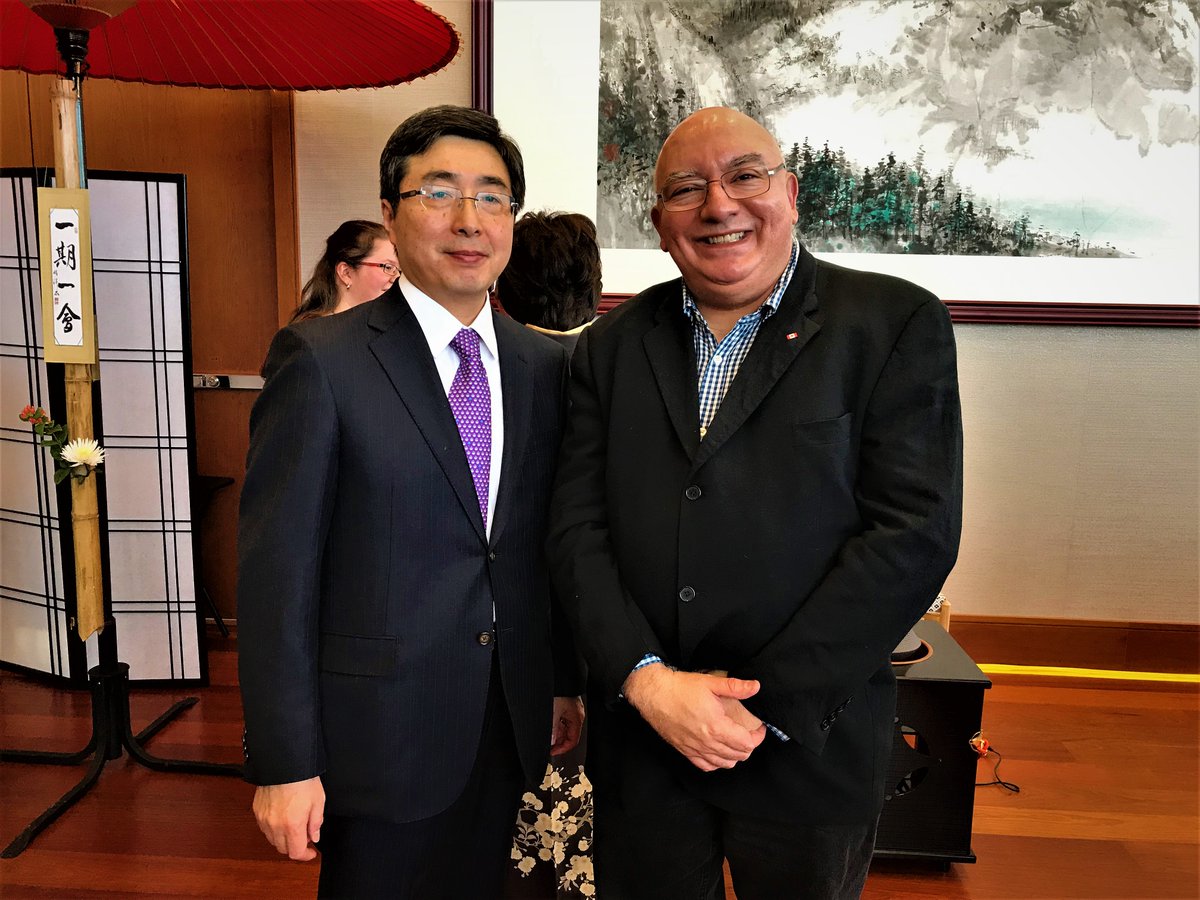 jrscanada's tweet photo. Japan and China Celebrating Friendship Through Tea. Joint cultural event between the Embassies of Japan and China in Ottawa. @JapaninCanada @ChinaEmbOttawa #JapaninCanada #ChinainCanada https://t.co/bmak8NOEwh