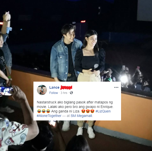 8DRAKE24's tweet photo. Isa kang tunay na lalaki bro 😂✌️

#AloneTogetherMegaBlockbuster https://t.co/PIfarlU0bo