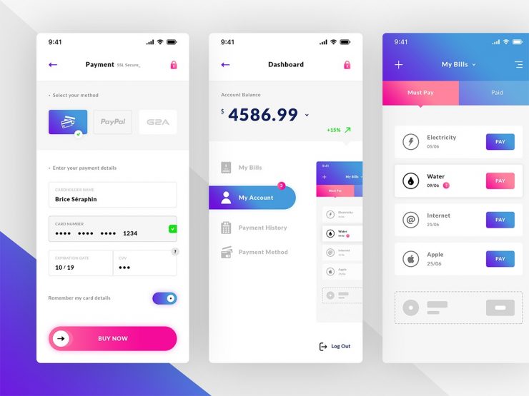 AlchemyLeads's tweet image. RT @free_stack: Bill Pay Mobile App UI PSD

#freetutorialstack #ui #uidesign #uikit #exchange #templates #ui #ux #layout #ui #ux #uiux #uikit #webdesign #mobileapp #userinterface #userexperience #workhardanywhere #creative #designer #behance #appdesign …