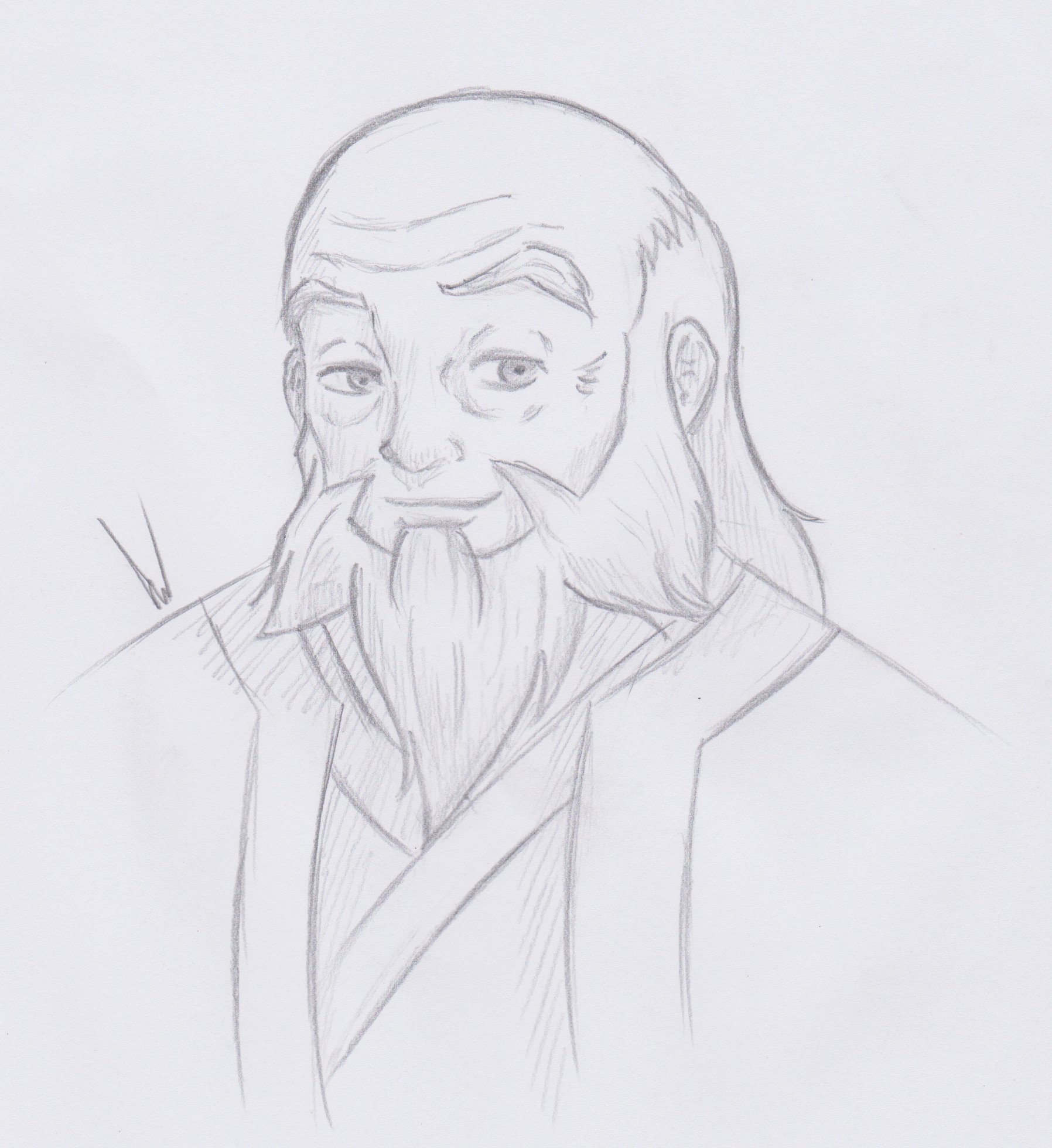 How To Draw Iroh Uncle Iroh Step by Step Drawing Guide by Dawn   DragoArt