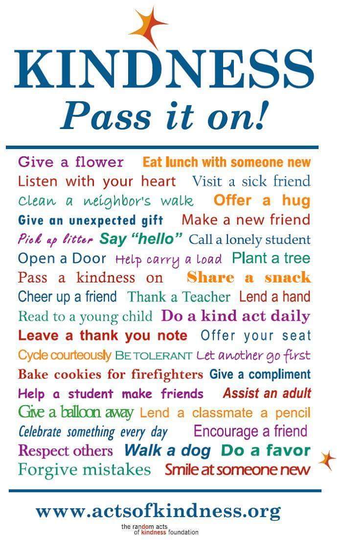 What will you do for National Random Acts of Kindness Day?
Me? I'll be meeting the needs of others who aren't expecting it. 😊
#connectwithothers #kindness #kindnesscrusader #randomacts #payitforward #bethechange #relationships