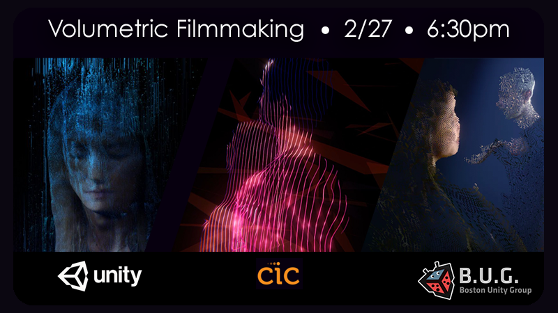 BosUnityGroup's tweet image. Want to learn about making #Volumetric #Films &amp;amp; #Games in #Unity3d?  Checkout @Mrt3D ’s presentation on Feb 27th hosted at @CICcambridge! RSVP here to ensure enough pizza for all! meetup.com/B-U-G-Boston-U…