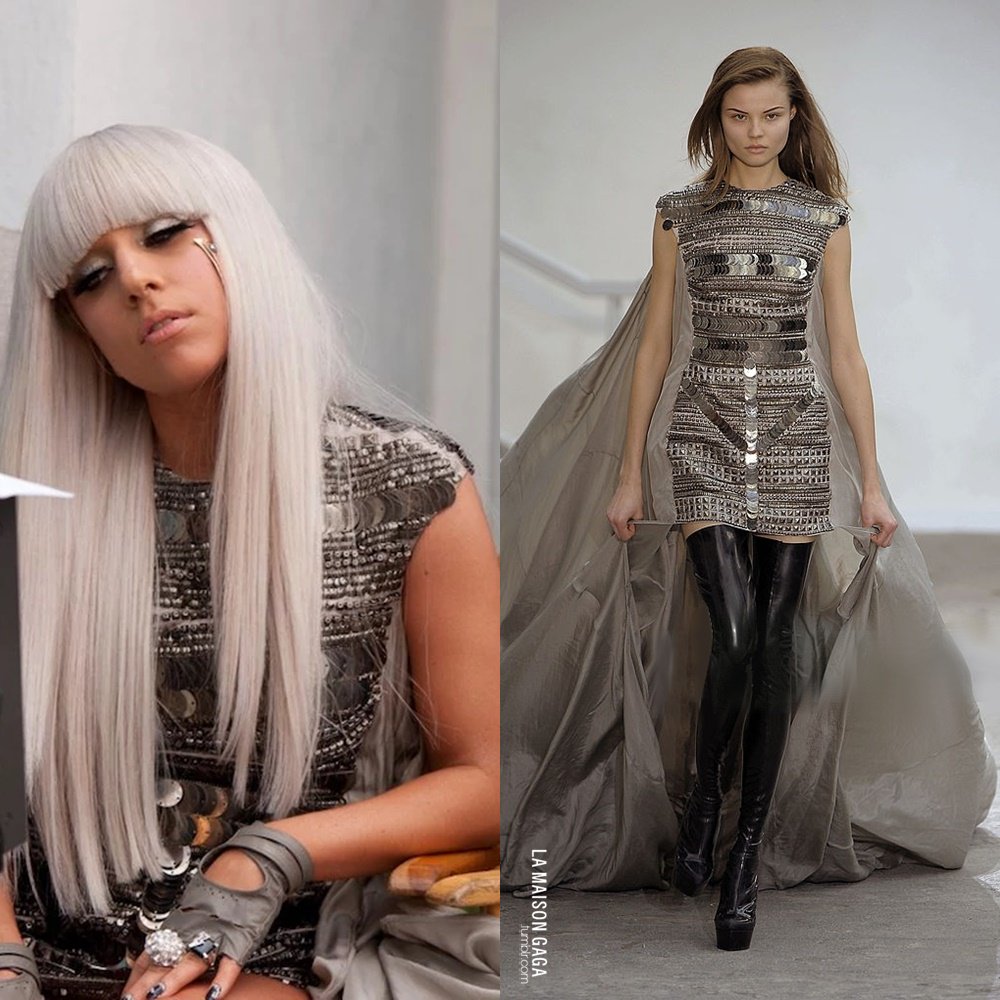 Pokerface singer lady gaga is popularly known for her radical and extravaganza couture, so much so that besides singing, she has her identity mixed with fashion. Lady Gaga Outfits Pokerface - La Maison Gaga On Twitter Poker Face M V Fashion Credits Look 3 Ladygaga Rocks An Officialberardi Fall Winter 2008 Silver Studded Paillette Dress With Parachute And The Swarovski Fever Lightning Bolt Ring Https T Co Sokhmflpf8