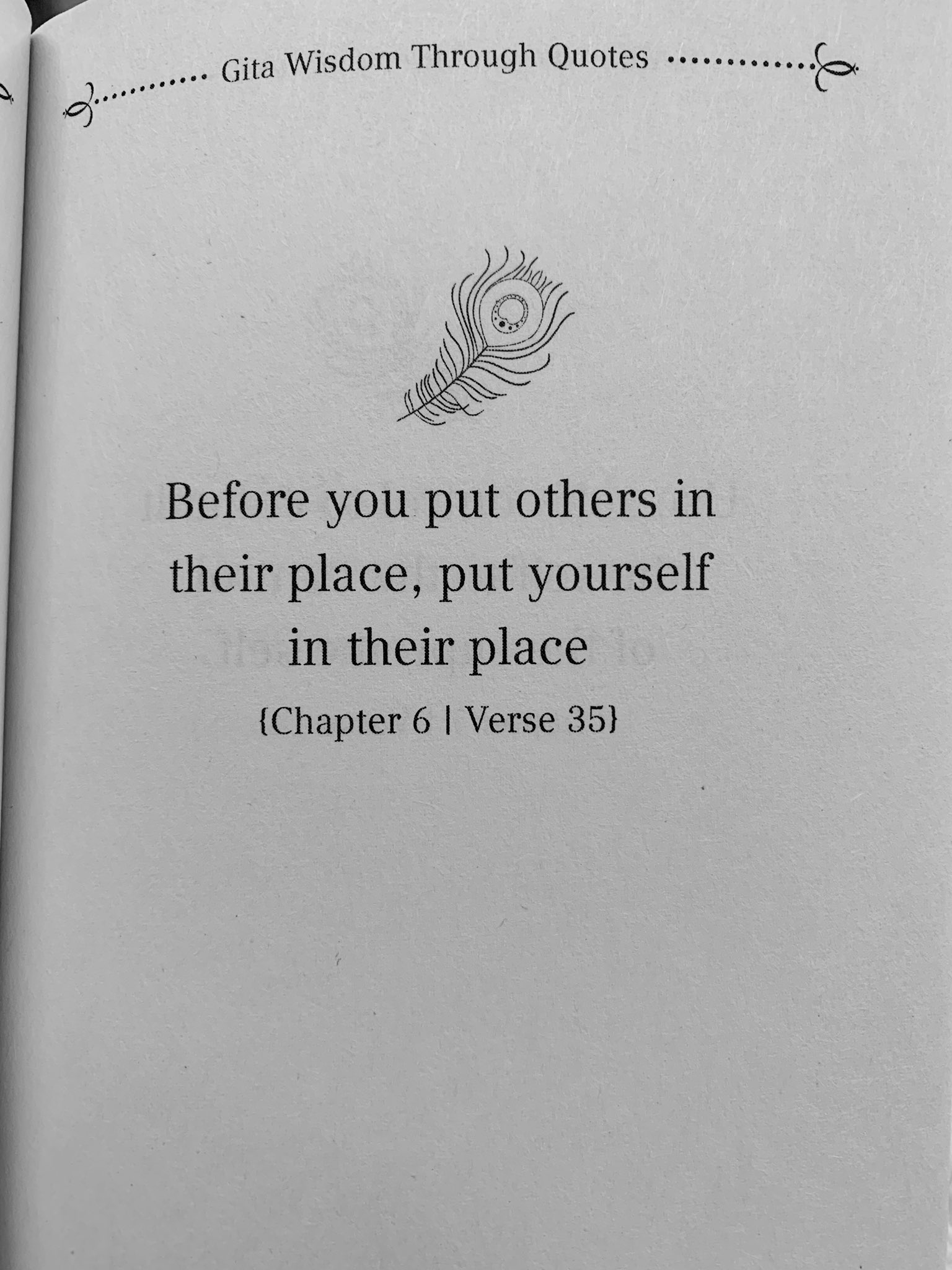 Putting Others Before Yourself Quotes Farah Khan On Twitter: "“Before You Put Others In Their Place, Put Yourself  In Their Place” - The Gita, Chapter 6, Verse 35. Profound Words Indeed 😊🙏  Https://T.co/Lmjhjoy03O" / Twitter