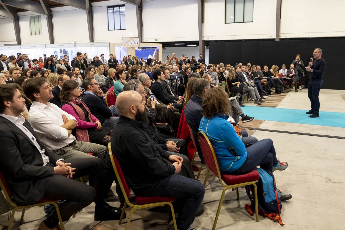 climateshow's tweet photo. Inspiring, memorable and stimulating presentation of Mike Horn @ the Climat Show 2019. #climateshow2019 https://t.co/xEBU6O32Lq