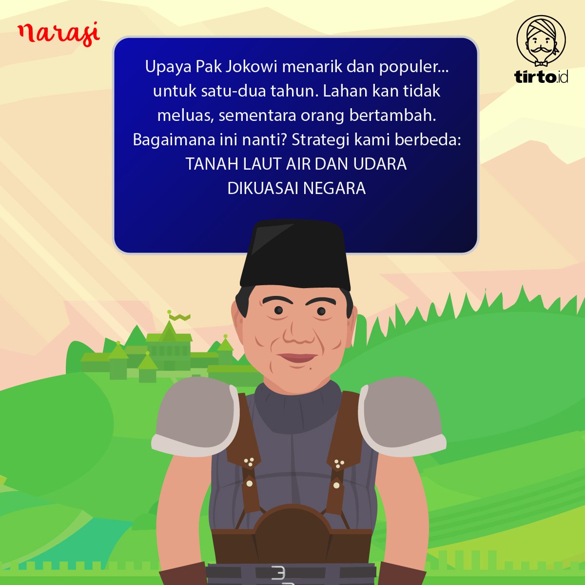 TANAH LAUT AIR UDARA mau jadi avatar ceritanya ni Pak???! #DebatPilpres2019 #CatatanNajwaXTirtoid