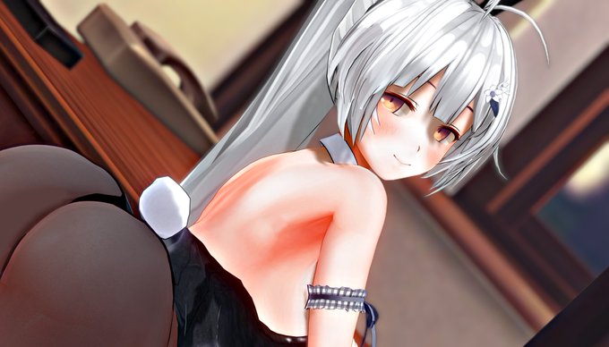 #CM3D2 #cm3d版深夜の真剣エディット60分一本勝負 
お題は「 バニー服 」微笑み🐰 
