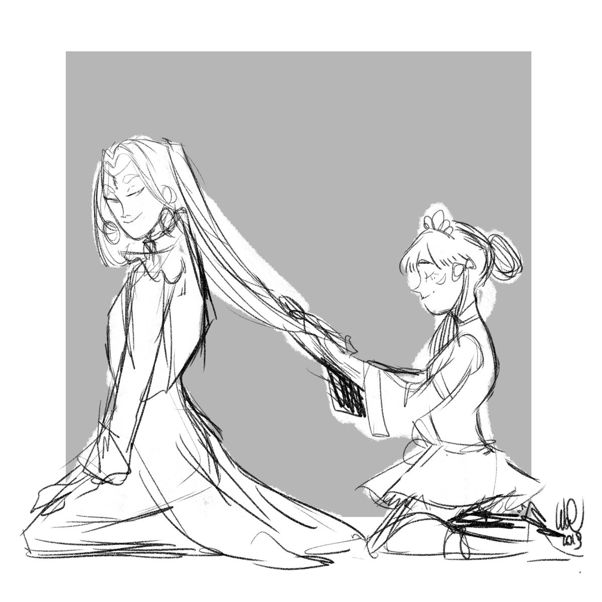 WhatAChaos's tweet photo. I finally finished #aceattorney #spiritofjustice and I'ms till in denial so here a messy sketch of these two dorks #nahyutasahdmadhi #rayfa #gyakutensaiban https://t.co/acEQvZ0n6l