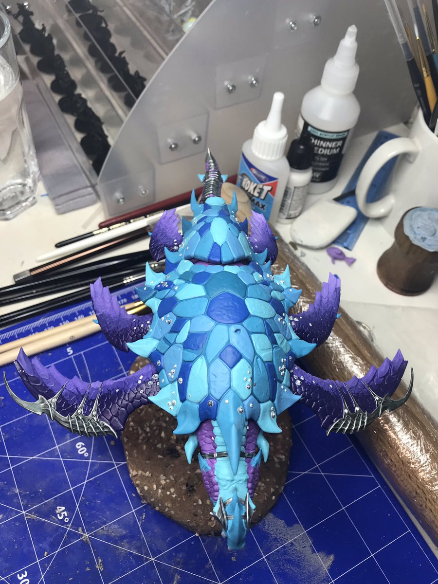 Nelinde's tweet photo. Another late night and fantastic stream π Tried my first clay basing for my #turtleofdoom Still more work to be done but this has been a labour of love π
-
-
-
-
#warhammer #flyingturtle #painting #paintingwarhammer #paintingminiatures #warhammerageofsigmar #clay #jimmyswood https://t.co/6SwSze1PUC