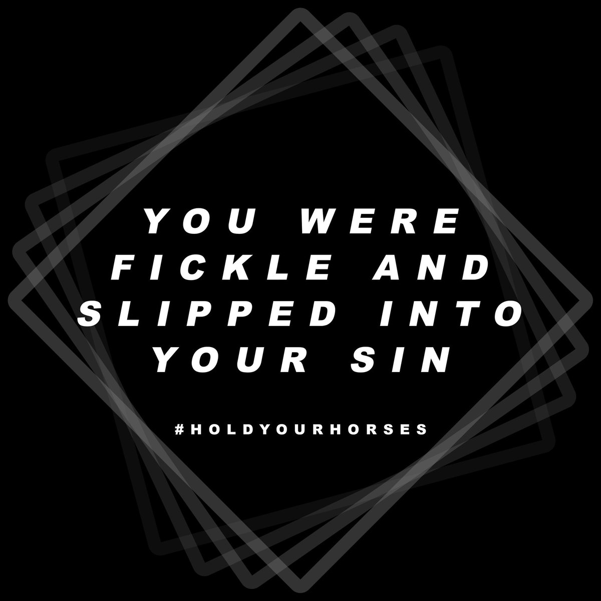 "I was easy and undivided. You were fickle and slipped into your sin." #HoldYourHorses

Release Party March 15th at the <a href="/HorseshoeTavern/">The Horseshoe Tavern</a> 
facebook.com/events/3134278…