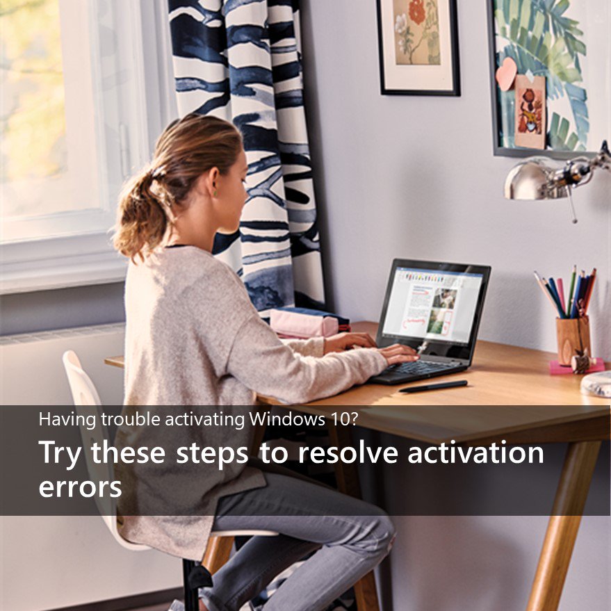 MicrosoftHelps's tweet image. Having trouble activating Windows 10? Try these steps to resolve errors.

#WindowsSupport

msft.social/x7WC61