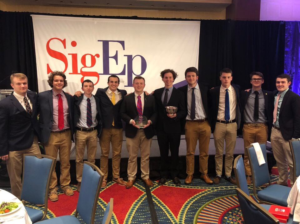 10 of our brothers were able to attend Carlson Leadership Academy in Atlanta this weekend. They're bringing home the hardware as this year we won the Excelsior Award for Chapter Leadership and the Talent Power Award!