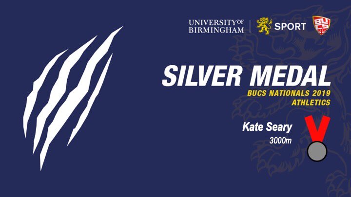 UBSportAthletic's tweet photo. SILVER MEDAL 🥈 
@KateSeary with a superb run to claim silver!! #BUCSnationals

@UBSport
@BUCSsport https://t.co/gquDImqnAb
