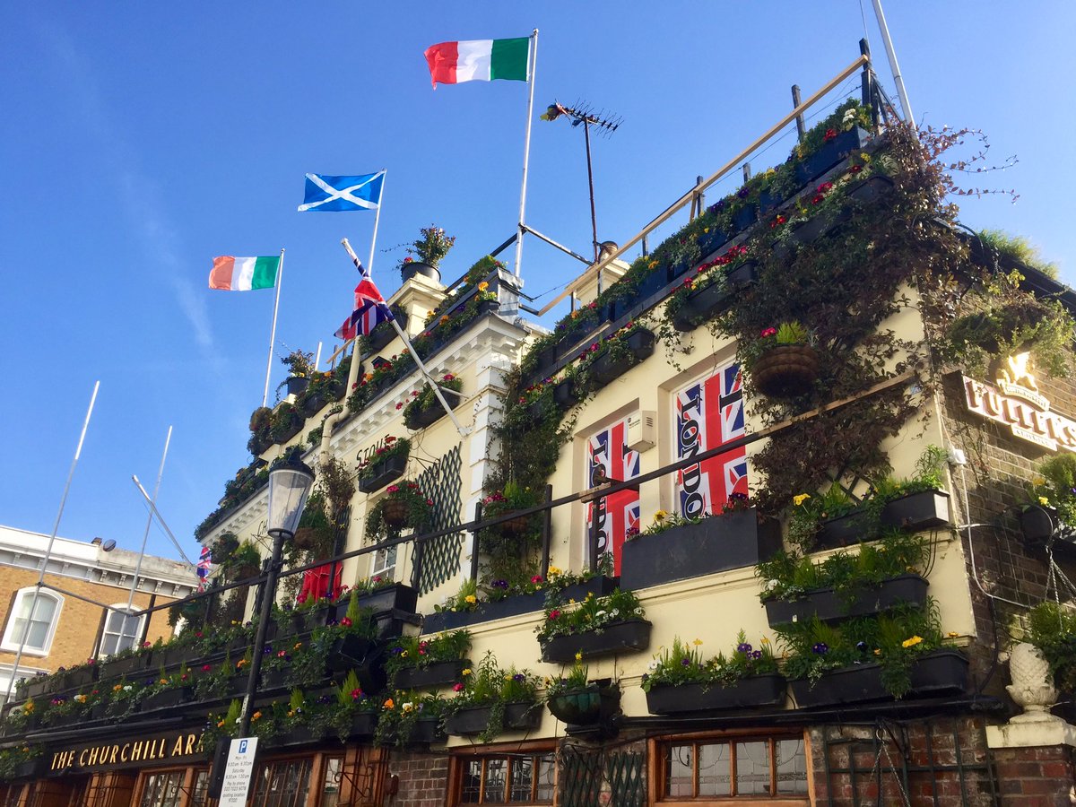 ChurchillArmsW8's tweet photo. #Spring is on its way to @ChurchillArmsW8 and it’s the perfect time to visit us during #Halfterm #Spingplanting #sunshine #openallday #hospitality #familieswelcomed #dogfriendly #Thaifood #localsights #Kensington https://t.co/aSRyO9zaiD