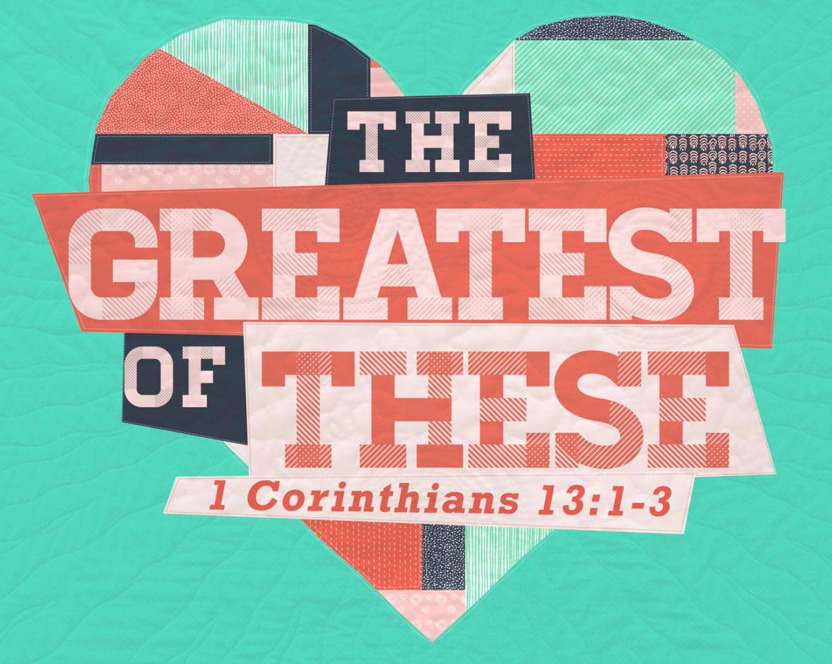 tuscumbiafmc's tweet photo. HOW’S YOUR LOVING??
“...but the greatest of these is LOVE.”
I Cor. 13:13 https://t.co/haf06FBF0b