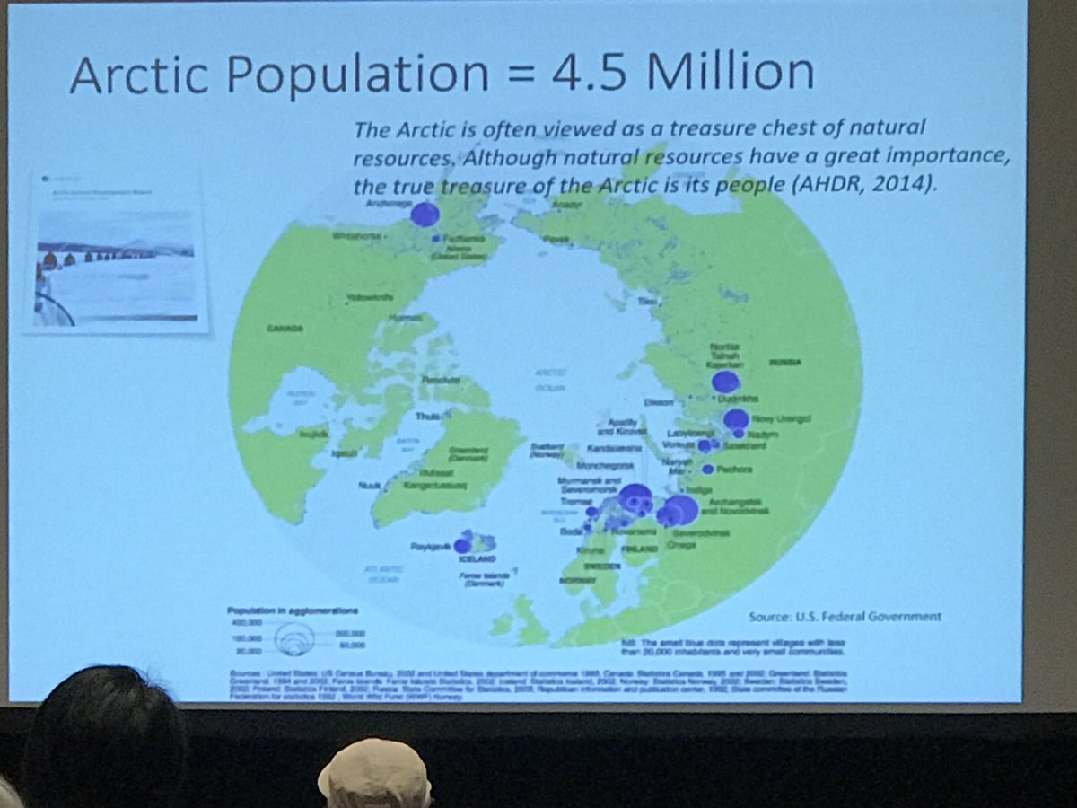 G_Pastori's tweet photo. The convergence of natural and social sciences in the Arctic. Cultivating borderless research. DYK the Arctic population is 4.5 million? @AAASmeetings #AAASMtg https://t.co/BINC3QQ3N2