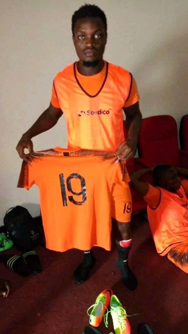 Photo of Paul Kai, the goal scorer for mighty Blackpool against east end tigers. Kai late goal earned mighty Blackpool their first SLPL goal and first three points.