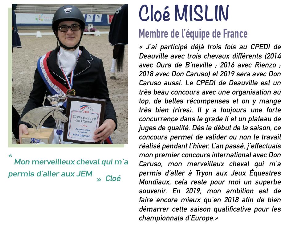#CPEDI2019 Ils parlent du CPEDI de Deauville 📣
Cette semaine, @CloeMislin 🇫🇷 s'est confiée au sujet du Concours Para-Équestre de Dressage *** de <a href="/DeauvilleFr/">Deauville</a> !
🔜 Un événement organisé par <a href="/HandiEquiCompet/">Handi Equi Compet</a> du 5-7 avril au <a href="/picdeauville/">P.I.C Deauville</a> #handisport #paradressage