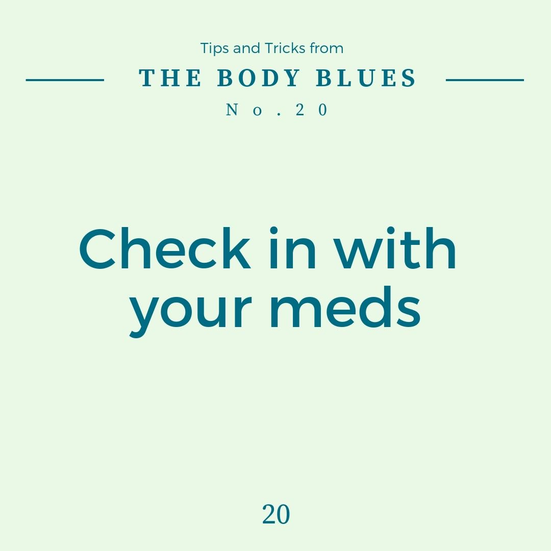 Are they doing what they are supposed to be doing? It's healthy to check in every now and then and make sure your medication is still benefitting you. If it's not, head back to your GP and reassess the situation
#medication #painkillers #seeyourgp #pelvicpain #femalesexualhealth