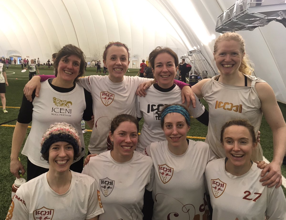 Today Icenior beat Brixton to go into the QFs, had a tough sudden loss to Uprising, then wins agains Hydra and Red 1 to take 5th place at Womens Indoor Nationals! #UKUWIN2019