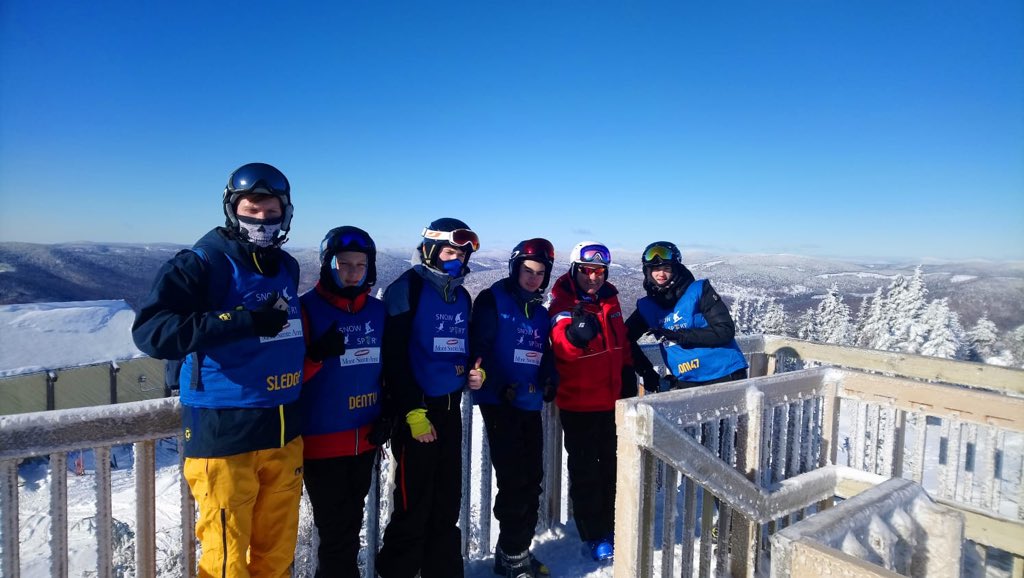 WGSB_Snowsport's tweet photo. The boys taking in a Canadian tradition of sugar shack on the way down from the top 🏂⛷🇨🇦☀️ @wilmingtonboys @Equitytours https://t.co/JJCbOSFETc