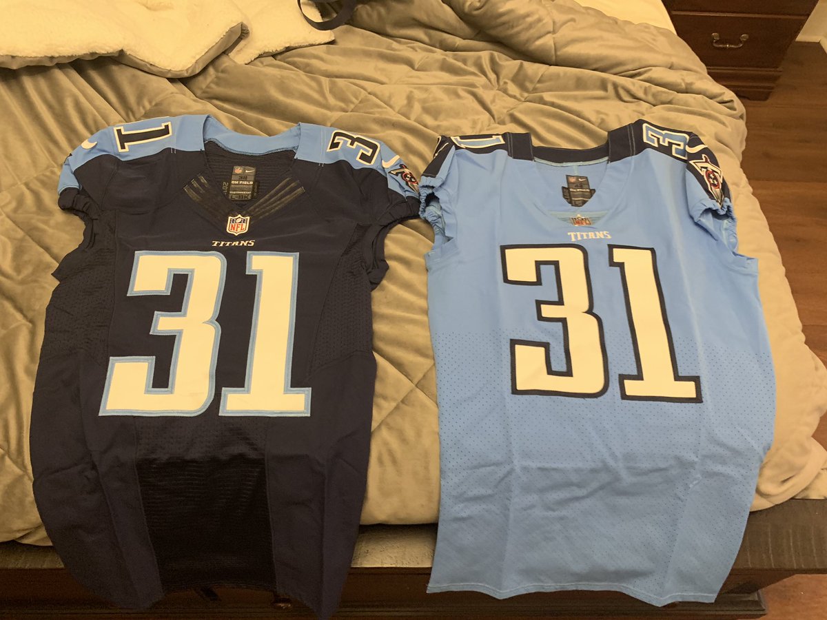 ElliottPage2's tweet photo. Pumped I scored two @KB31_Era jerseys yesterday at the Titans sale, now if I could only get them signed ?? #mtsualum #Titanup https://t.co/iTSf0AQKOD