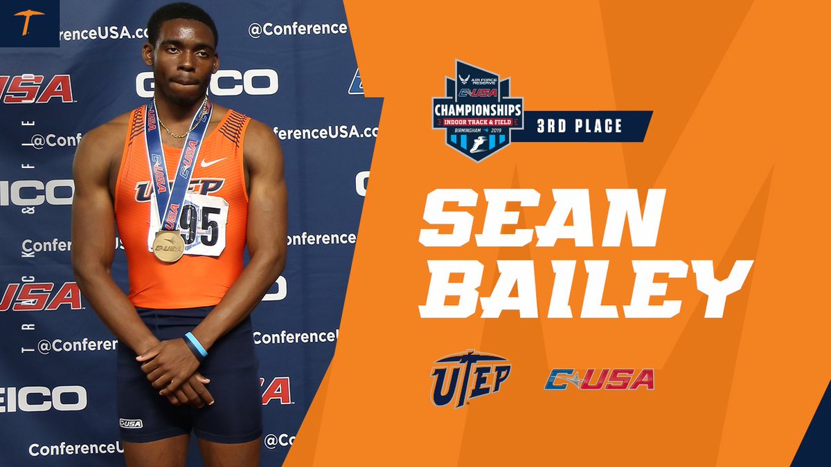 UTEPTrack's tweet photo. Junior Sean Bailey earned bronze in the 400m!🥉⛏️ #CUSATF https://t.co/2qjvuOoUf5