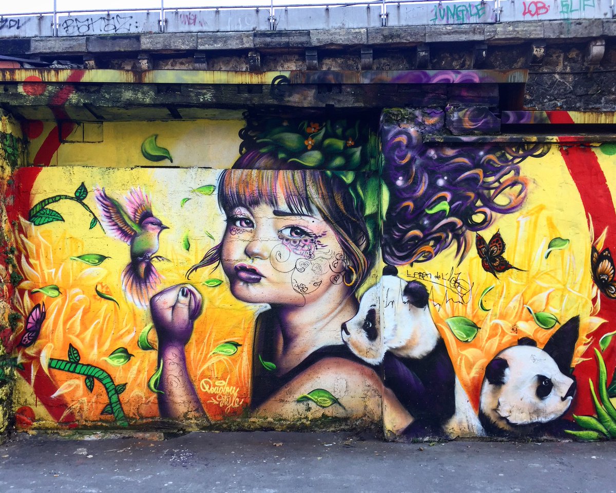 fastertagueur's tweet photo. Lil’ Girl & her 🐼 by #doudoustyle #panda #streetart #graffiti #graff #spray #bombing #wall #sprayart #instagraff #urbanart #graffitiart #graffitiporn #streetphoto #urbanwalls #nirindastreet #paris https://t.co/a5fuX9Yglb