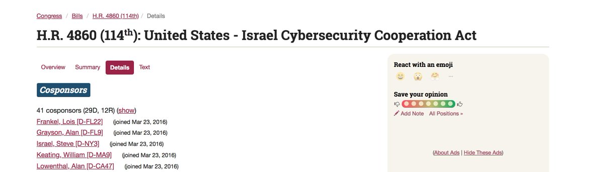 Very interesting.  https://www.govtrack.us/congress/bills/114/hr4860/details