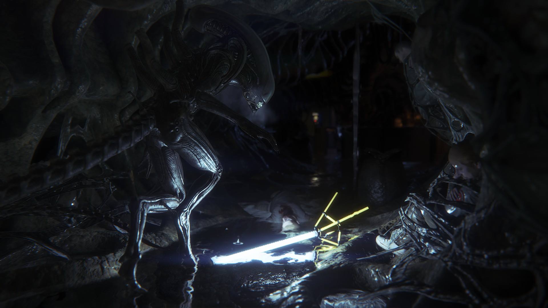 Unknown alien stage. Alien Isolation чужой. Alien Isolation гнездо. Чужой изоляция Ксеноморф.