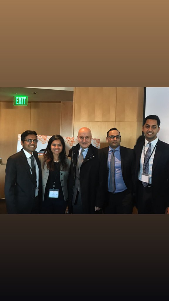 AnupamPKher's tweet photo. Thank you #ProfKothari, #AditiPrasad, teachers, students and guests at @MITIndiaConf, Boston for your love, warmth, hospitality and appreciation. It was a great learning experience for me to interact with you, the #BrandAmbassadors of our country. Jai Ho.🙏🇮🇳 #MITIndiaConf https://t.co/GWsgItfBeS