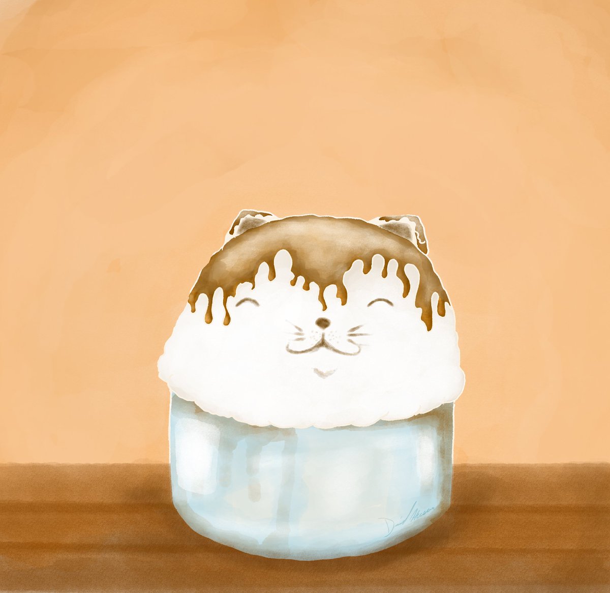 DanielHusserArt's tweet photo. A better Affogato, in my opinion. 

#affogato #coffee #icecream #cats #Digitel #painting #cute #darkunicorncomics #cafe #Italian https://t.co/faJQHW9M8z