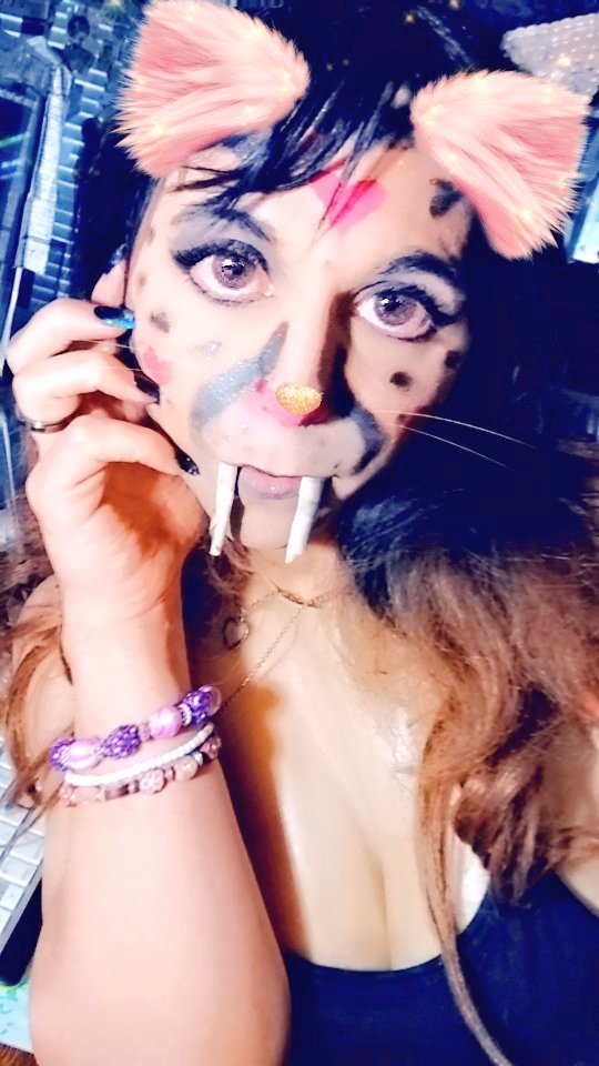 JayniTigerpaw's tweet photo. Got inspired while putting on makeup and... I tried. #saberteeth X3 https://t.co/CzcjUYf7Wi