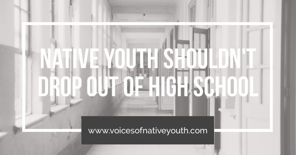 n8vyouth's tweet photo. Just because a kid doesn't know what they want to do when they grow up doesn't mean that they should drop out of high school. #graduation #success #nativeyouth #dropout https://t.co/RfzYciDsH9 https://t.co/4RFxio0cGk