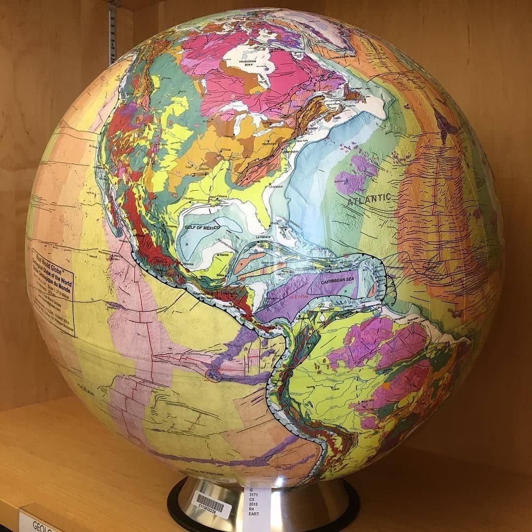 MapScaping's tweet image. A geologic globe, not something you see everyday

#geology #geologicmap #globe  #geologicalmap #geologicalmapping #map
