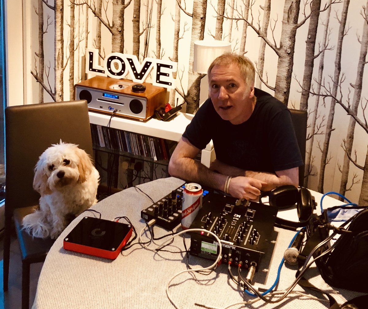 therealboon's tweet photo. Me and Dolly the Boon dog doing #ClintBoonsKitchenDisco right now. Live from our kitchen xxx @Beatstream_live https://t.co/mtslSN9s3g