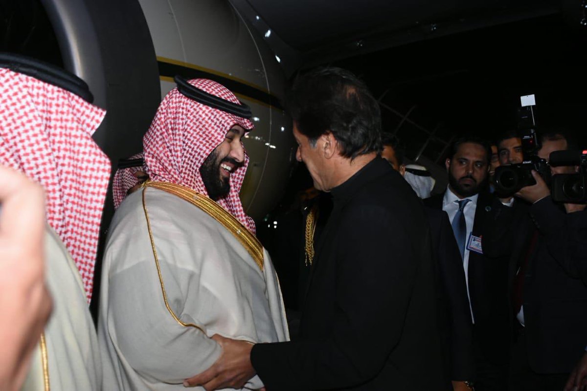 Badermasaker's tweet photo. A warm welcome from Islamabad today as our Crown Prince Mohammed bin Salman arrives to solidify the strong bond between our two nations. #CrownPrinceinPakistan
#ولي_العهد_في_باكستان https://t.co/kCvO85MMfj
