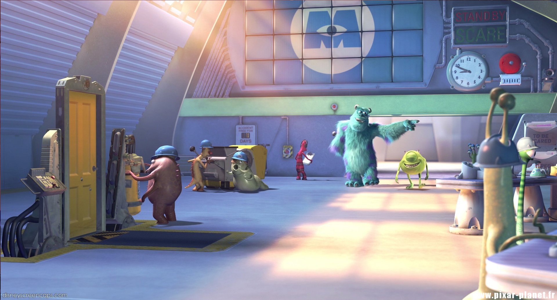 Katie Tiedrich on X: first, to introduce the work conducted in the Monsters,  Inc power plant: a two-person scare team consists of a scarer and an  assistant. the scarer walks through a